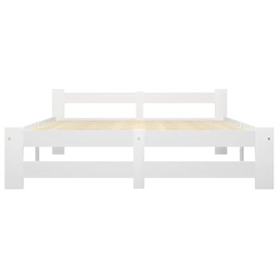Bedframe massief grenenhout wit 140x200 cm Bedframe massief grenenhout wit 140x200 cm