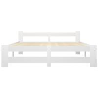Bedframe massief grenenhout wit 180x200 cm - thumbnail