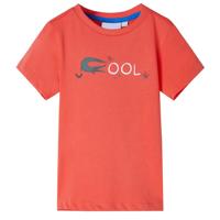 VidaXL Kindershirt met korte mouwen 116 lichtrood - thumbnail