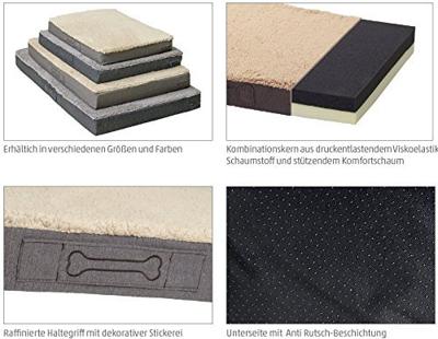 Sun Garden Buddy Orthopedisch Hondenkussen 72x50x8cm Donkerbruin