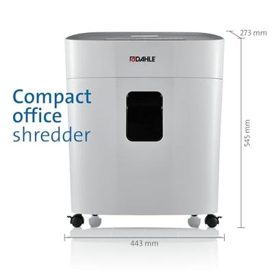 Dahle PS 240 Papierversnipperaar 10 vellen Cross cut 4 x 12 mm P-4 25 l Ook geschikt voor Nietjes, Creditcards, Paperclips, CDs, DVDs