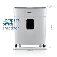 Dahle PS 240 Papierversnipperaar 10 vellen Cross cut 4 x 12 mm P-4 25 l Ook geschikt voor Nietjes, Creditcards, Paperclips, CDs, DVDs - thumbnail