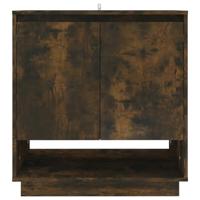 Dressoir 70x41x75 cm bewerkt hout gerookt eikenkleurig - thumbnail