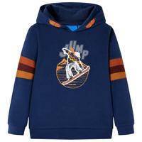 VidaXL Kindertrui met capuchon 116 marineblauw - thumbnail
