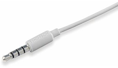 Thomson EAR3005GY In Ear oordopjes Kabel Wit Headset