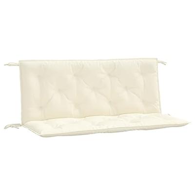 VidaXL Tuinbankkussen 120x(50+50)x7 cm oxford stof crèmewit