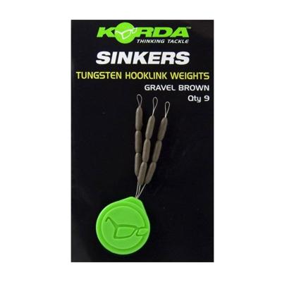 Korda Sinker Tungsten Hooklink Weight Brown Medium
