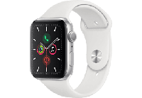 Apple Watch Series 5 44mm Aluminium Sportband Grijs Wit - thumbnail