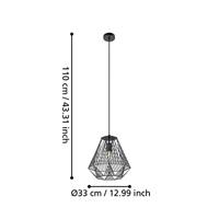 Eglo Zwarte draadlampStype Ø 33cm - 43692 - thumbnail