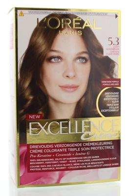 L'Oréal Paris Excellence 5.3 Licht Goudbruin L'Oréal Paris Excellence 5.3 Licht Goudbruin