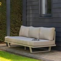 WOOOD 3-zits Loungebank 'Bear' kleur Zand - thumbnail