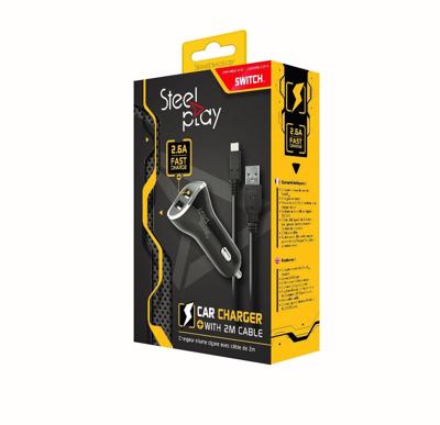 Steelplay Car Charger With Usb Ports - Switch - Accessoires (3760210990870)
