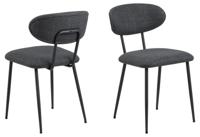 Bendt Eetkamerstoel 'Puja' Stof, kleur Donkergrijs - thumbnail