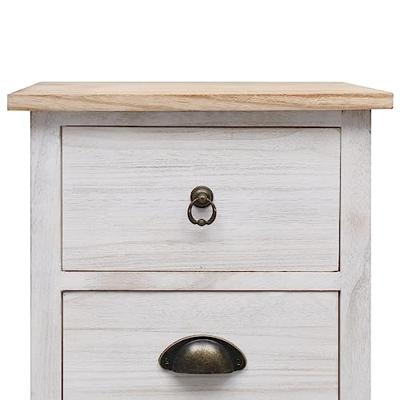 VidaXL Bijzetkast 35x25x57 cm paulowniahout VidaXL Bijzetkast 35x25x57 cm paulowniahout