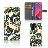 Wallet Case OPPO A54 5G | A74 5G | A93 5G Barok Flower - thumbnail