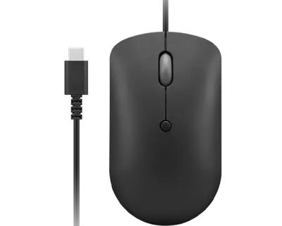 Lenovo GY51D20875 muis Kantoor Ambidextrous USB Type-C Optisch 2400 DPI