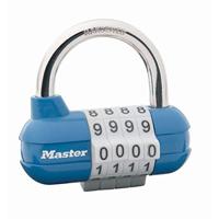 Masterlock 64mm - die-cast body - 25mm hardened steel shackle, 7mm diam. - 4-digi 1523EURD - thumbnail