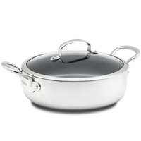 Barcelona Evershine Hapjespan met Deksel 26cm - thumbnail