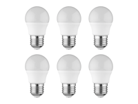 LIVARNO home 6 LED-lampen (E27, bol) - thumbnail