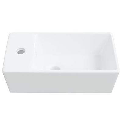 Wasbak 48x25x15 cm keramiek wit - thumbnail