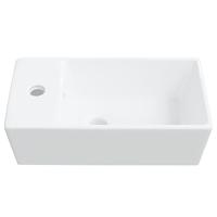 Wasbak 48x25x15 cm keramiek wit - thumbnail