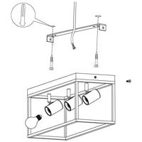 Eglo Zwarte plafondlampSilentina - 98333 - thumbnail