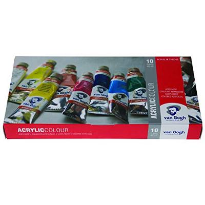 Bruynzeel Van gogh acrylverf basisset met 10 kleuren in tubes van 40ml Bruynzeel Van gogh acrylverf basisset met 10 kleuren in tubes van 40ml