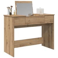 Plafondtafel met lade artisanaal eikenkleurig 100 x 45 x 76 cm - thumbnail