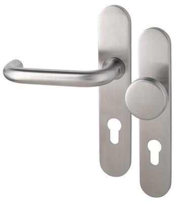 Cecil PF KL4 LS kruk L/vaste knop PC72mm rvs mat