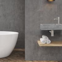 Fonteinset Differnz Juti Rechts 38.5x18.5x9 cm Beton Grijs Differnz - thumbnail