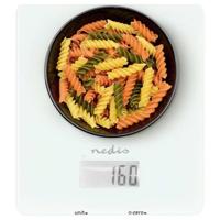 Nedis KASC800WTW Digitale keukenweegschaal Digitaal Weegbereik (max.)=5 kg Wit 191 x 166 x 19 - thumbnail
