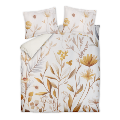 Vandyck Daydream cream tan dekbedovertrek