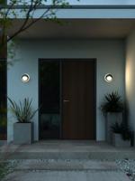 Ronde gevelverlichting zwart met ingebouwde LED lichtbron Nordlux Oliver - thumbnail