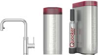 Quooker Flex Square met COMBI+ boiler en CUBE reservoir 5-in-1 kokend water kraan chroom - thumbnail