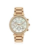 Michael Kors Dames Parker roestvrijstalen Rosegoudkleurig horloge 39 mm MK5491 - thumbnail