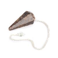 Pendel Edelsteen Granaat Facet - thumbnail