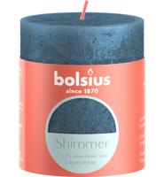 Bolsius Shimmer Stompkaars 8x6.8 cm Blauw - thumbnail