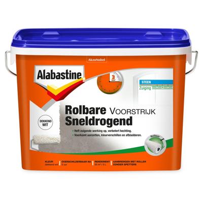 Alabastine Rolbare Voorstrijk Sneldrogend Wit 5L - 5096065 5096065 Alabastine Rolbare Voorstrijk Sneldrogend Wit 5L - 5096065 5096065