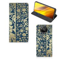 Xiaomi Poco X3 Pro | Poco X3 Smart Cover Beige Flowers - thumbnail