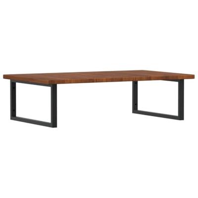 Badkamer wandschap staal en massief eikenhout