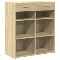 Dressoir 80x42,5x93 cm bewerkt hout sonoma eikenkleurig - thumbnail