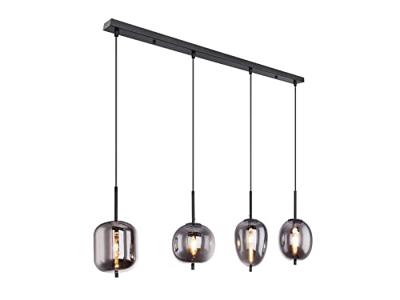Globo HanglampBlacky zwart 4-lichts - 15345-4