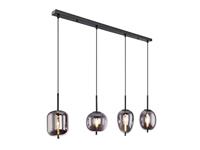 Globo HanglampBlacky zwart 4-lichts - 15345-4 - thumbnail