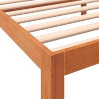 Bedframe zonder matras massief grenenhout wasbruin 75x190 cm - thumbnail