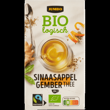 Jumbo Biologisch Sinaasappel Gember Thee 20 Stuks 30 g