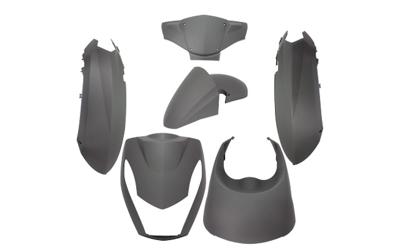 Edge Plaatset 6-delig voor peugeot kisbee 2t/4t - mat zwart