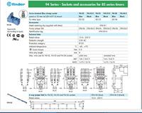 Finder 94.74 Relaissocket Finder 55.32, Finder 55.34, Finder 99.01 1 stuk(s) - thumbnail