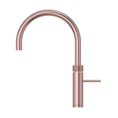 Quooker Fusion Round kokendwaterkraan - draaibare uitloop - PRO3 reservoir - Warm / kokend water - rosé koper 3FRRCO