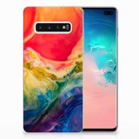 Smartphone hoesje Samsung Galaxy S10 Plus Watercolor Dark - thumbnail