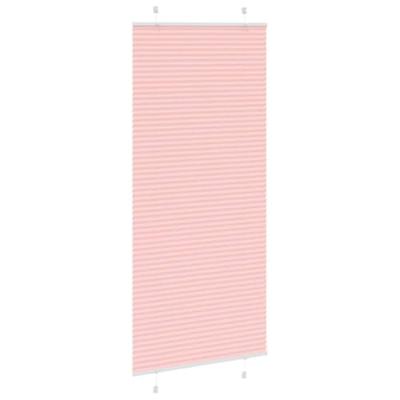 VidaXL Plissé rolgordijn 100x200 cm stofbreedte 99,4cm polyester roze